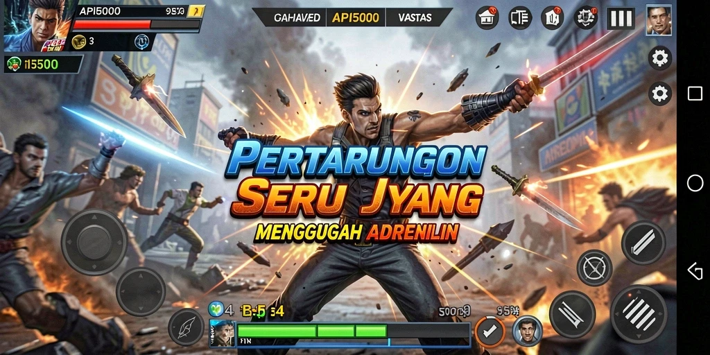 Tampilan gameplay seru dalam API5000 dengan aksi yang mendebarkan.