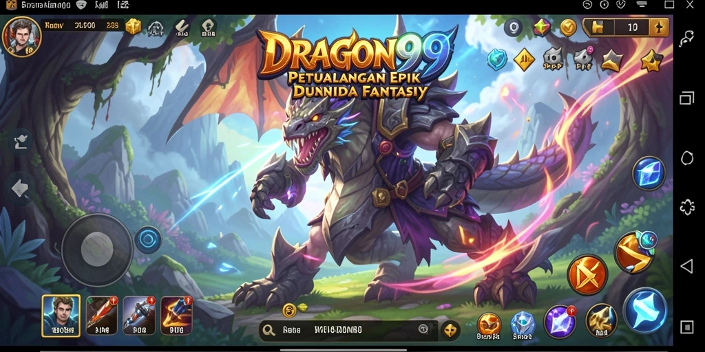 Gameplay seru DRAGON99 dalam dunia petualangan RPG.