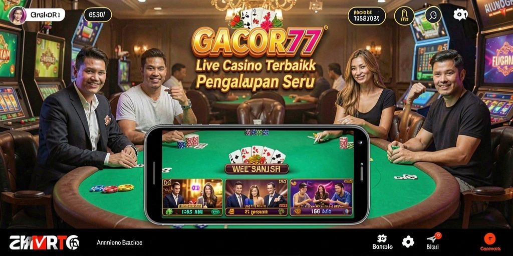 Gameplay seru di GACOR77 dengan dealer profesional dan interaksi langsung.