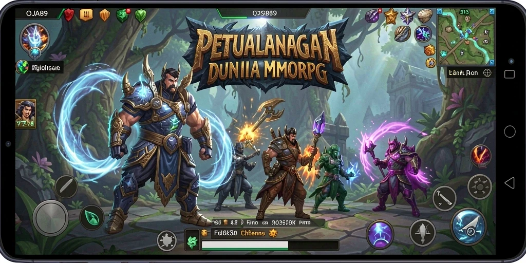 Tampilan gameplay seru OJA89 di dunia MMORPG.