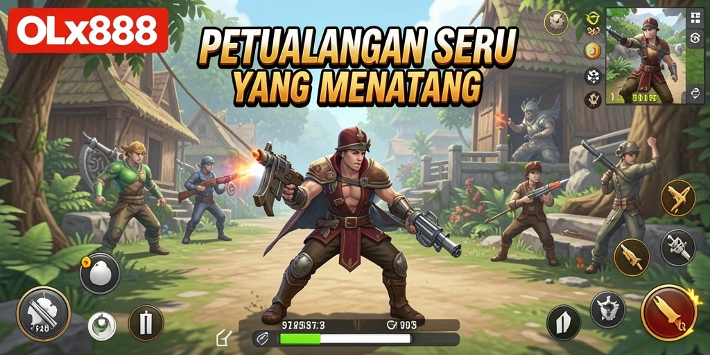Gameplay seru OLX888 dengan petualangan yang mendebarkan.