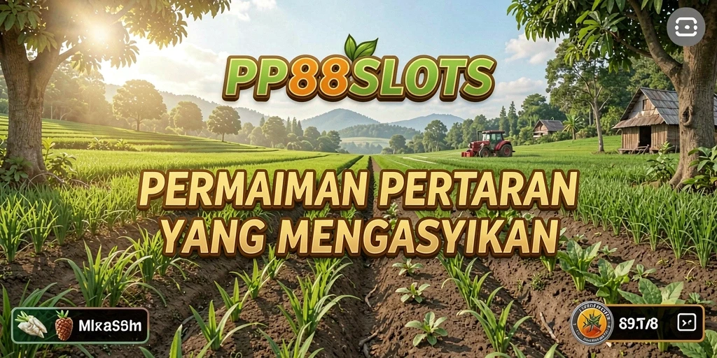 Screenshot gameplay PP88SLOTS yang menunjukkan aksi bertani yang seru.