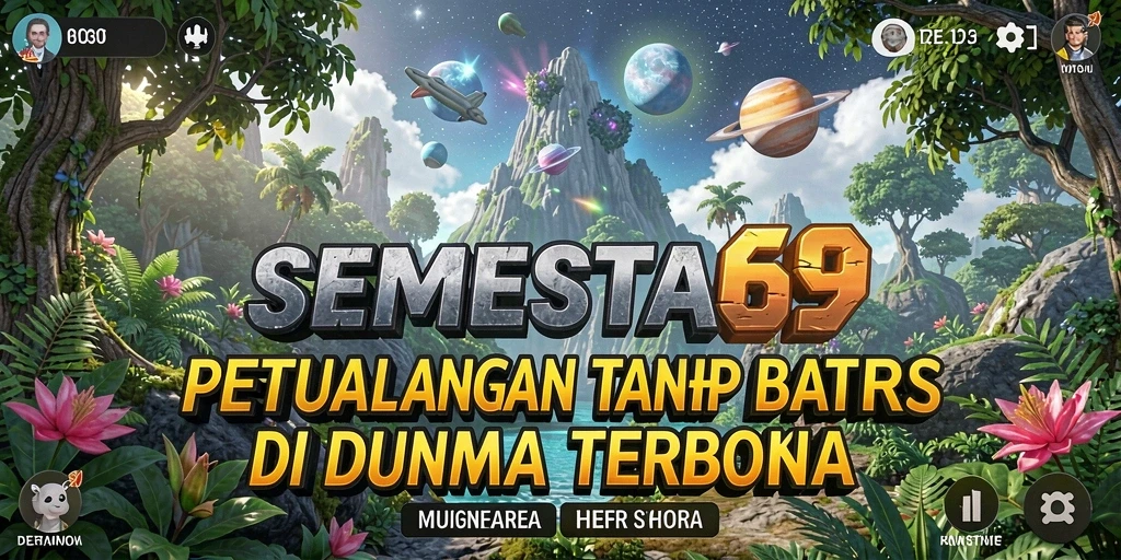 Tangkapan layar gameplay SEMESTA69 yang menampilkan petualangan di dunia terbuka.
