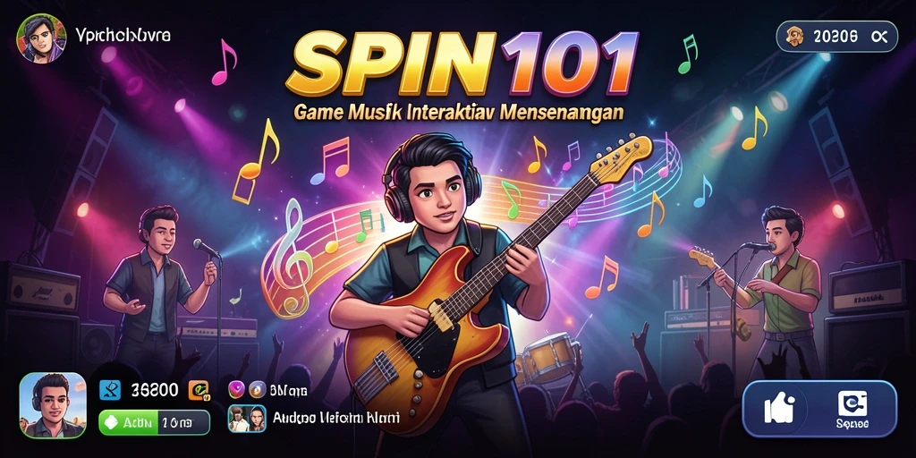 Gameplay seru di SPIN101 dengan berbagai pilihan lagu.