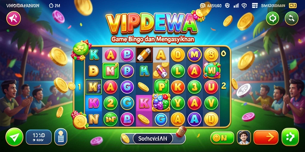 Tampilan gameplay seru dalam VIPDEWA Bingo.